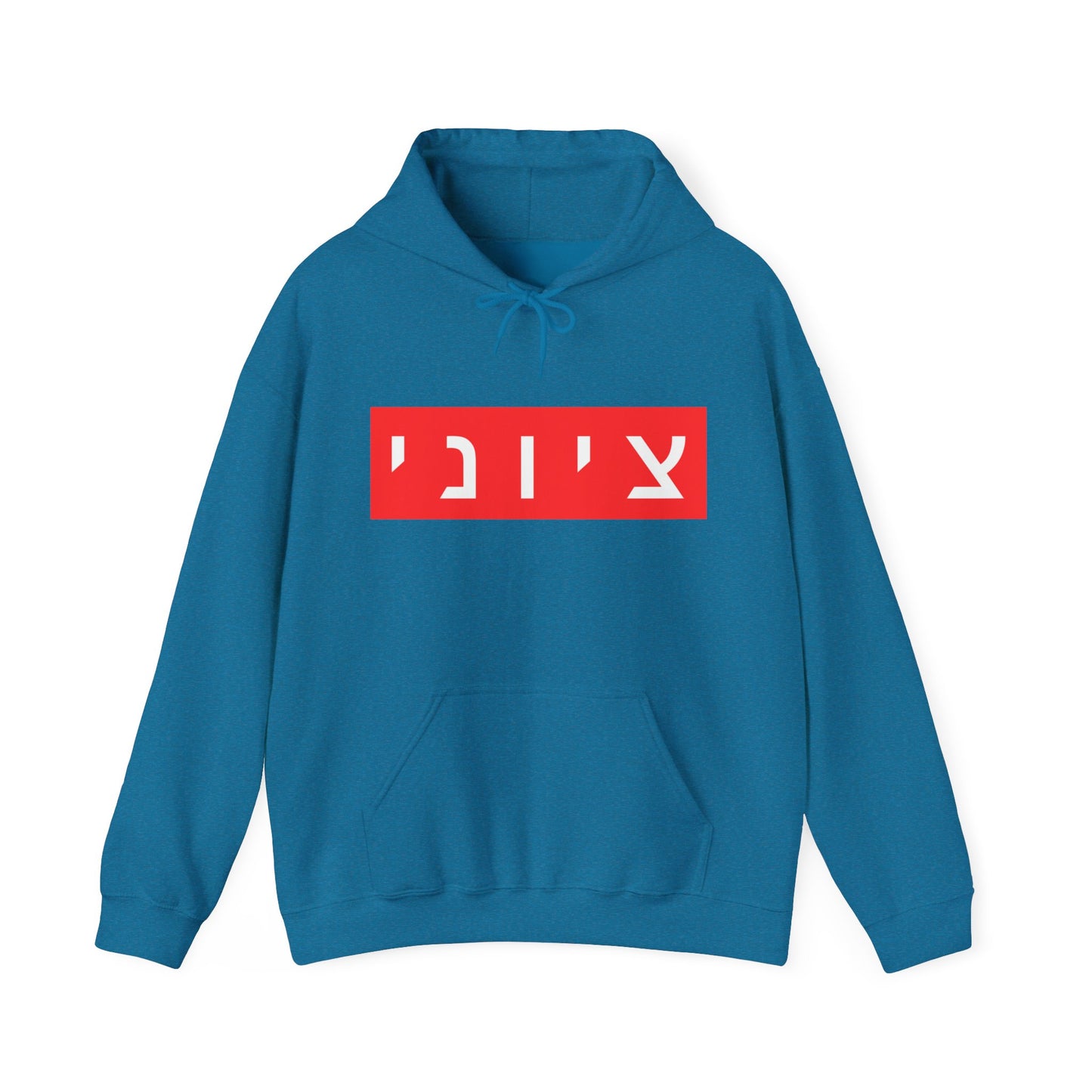 Zionist Hebrew Hoodie (for him)