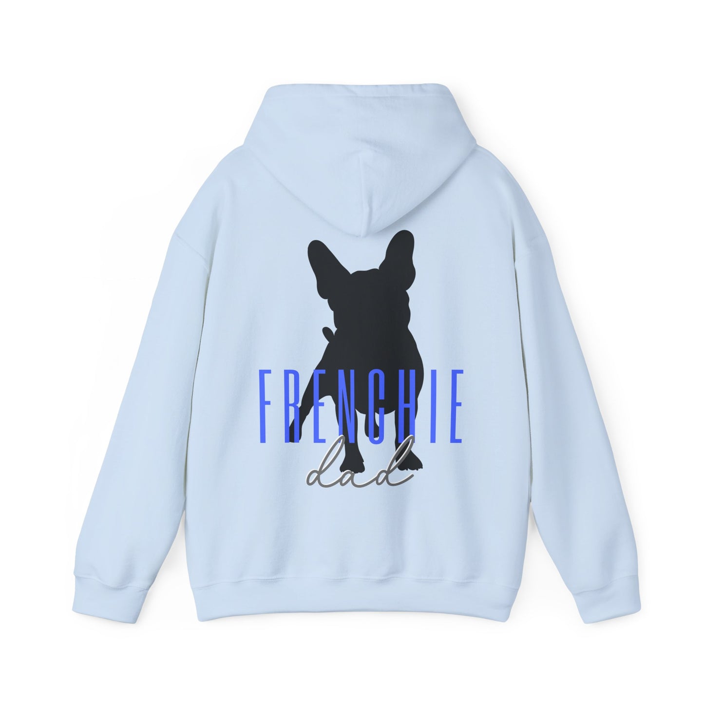 Frenchie Dad Hoodie- Blue