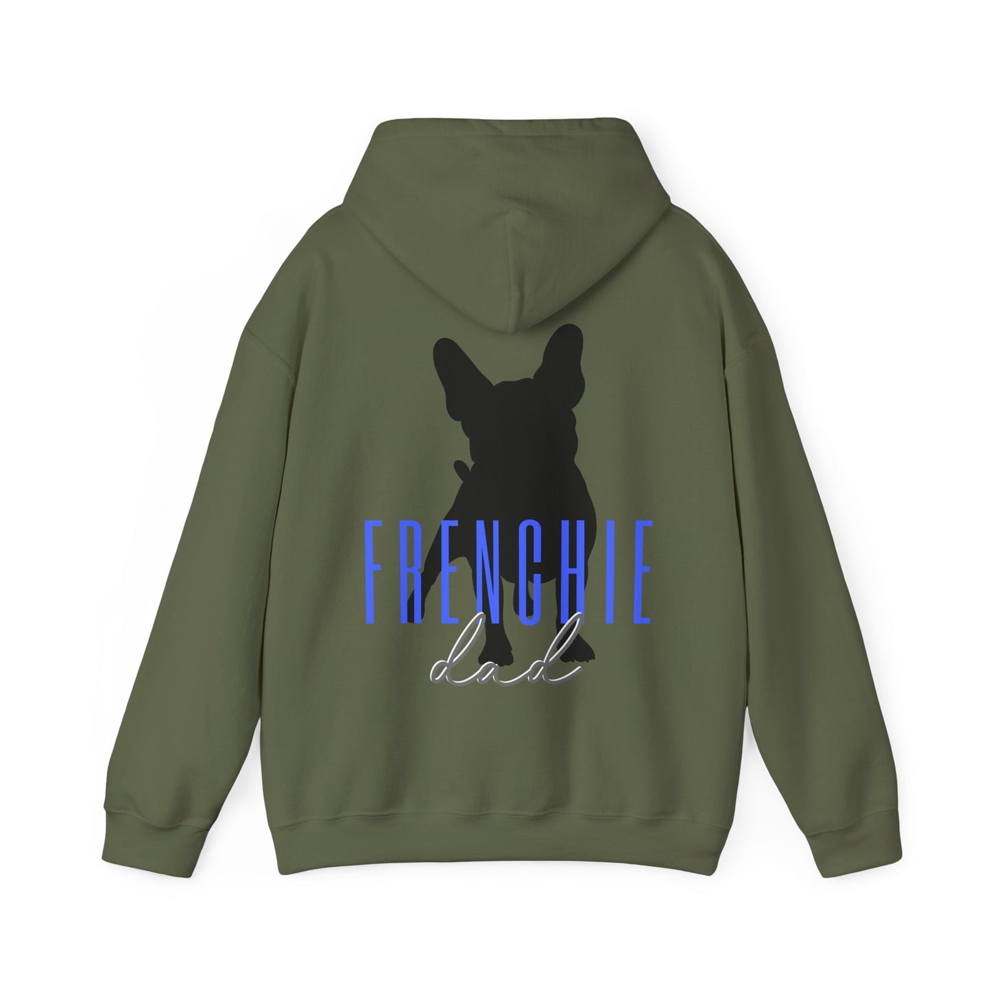 Frenchie Dad Hoodie- Blue