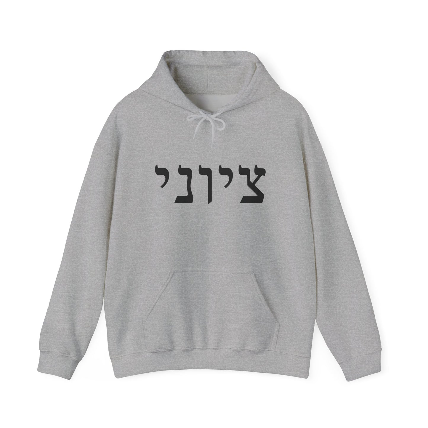 Zionist Hebrew 9M Hoodie (for him)