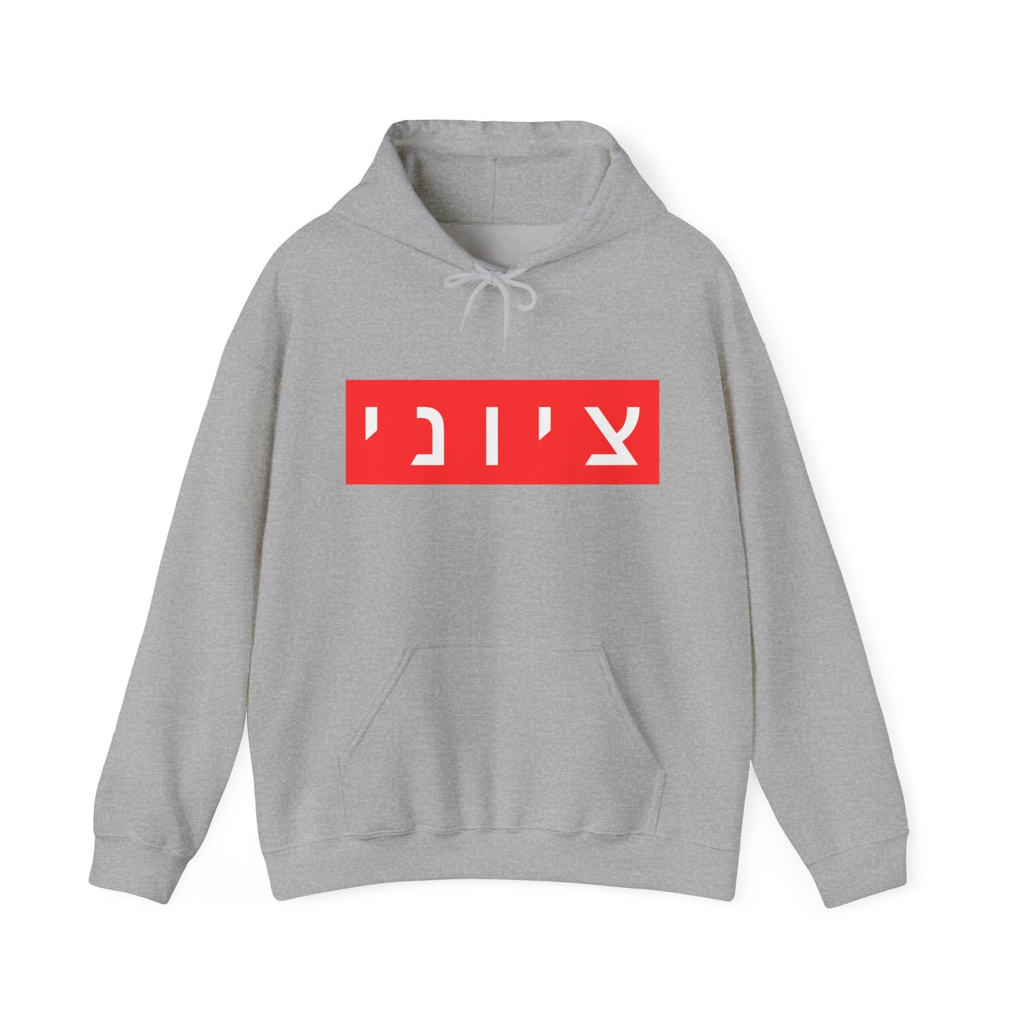 Zionist Hebrew Hoodie (for him)