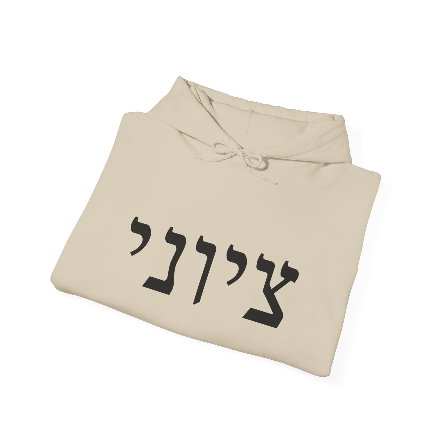 Zionist Hebrew 9M Hoodie (for him)