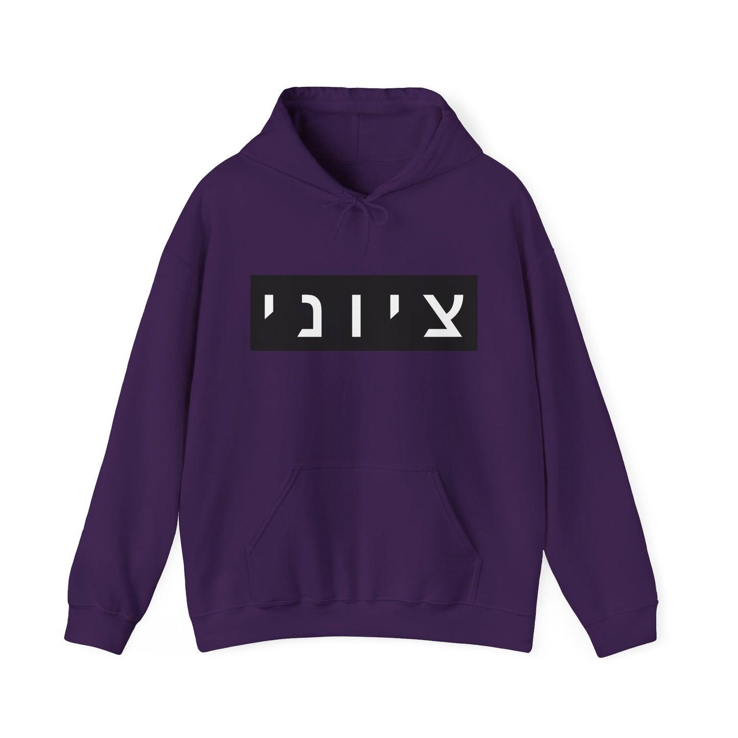 Zionist Hebrew Hoodie (for him)