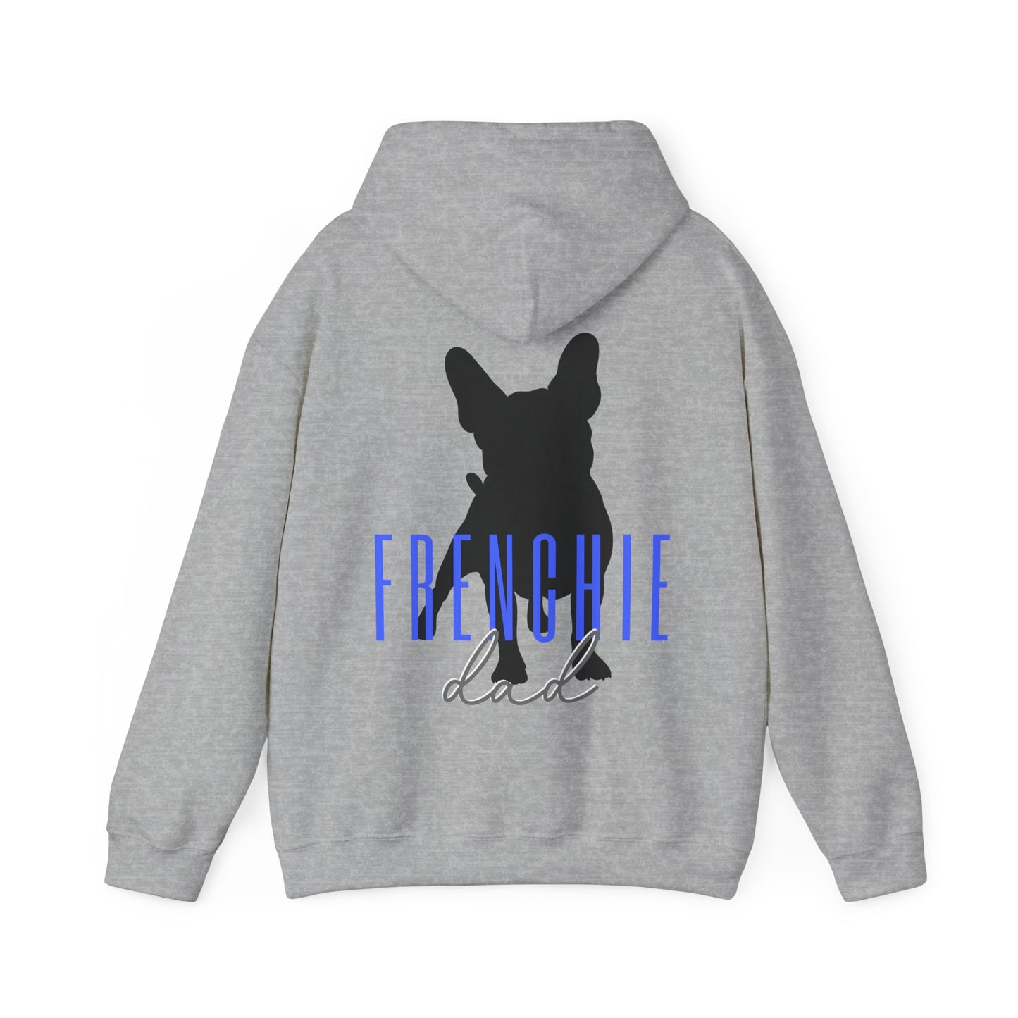 Frenchie Dad Hoodie- Blue