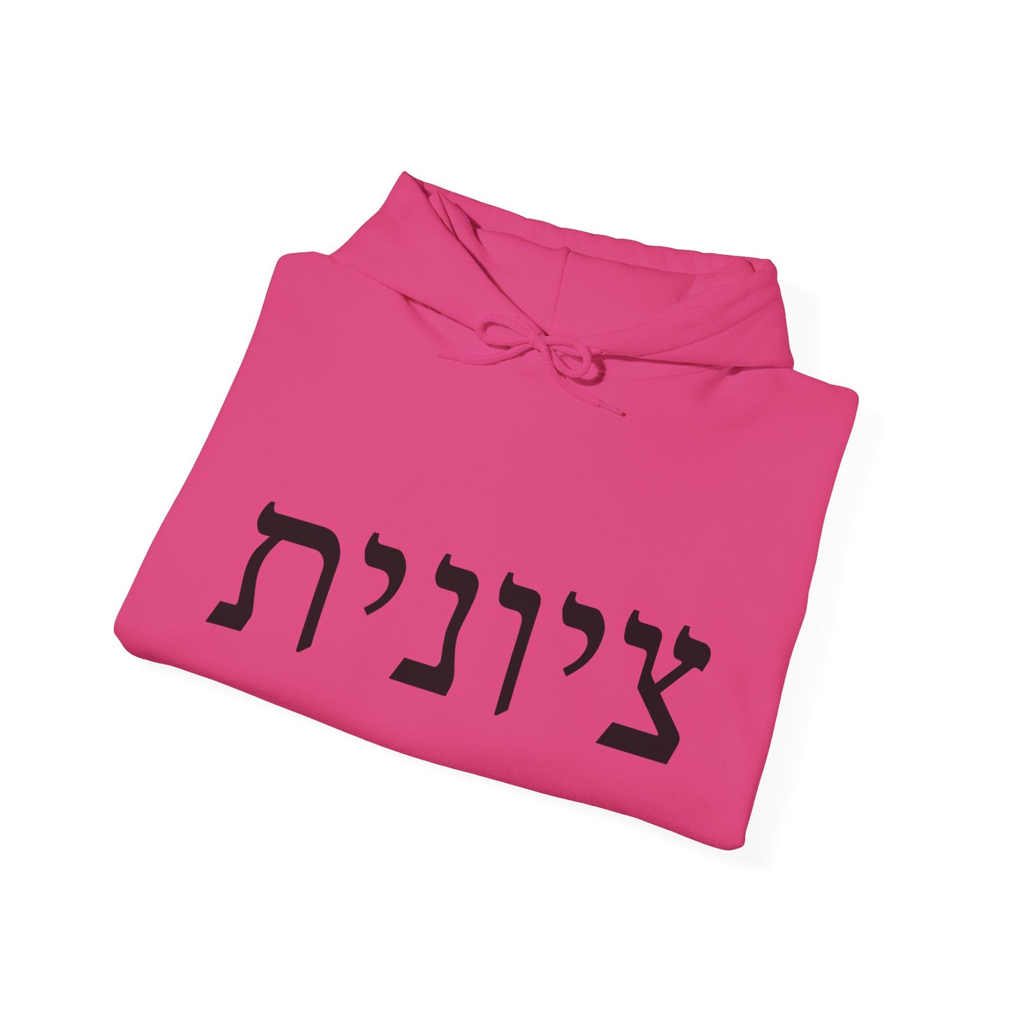 Zionist Hebrew 9F Hoodie (for her)