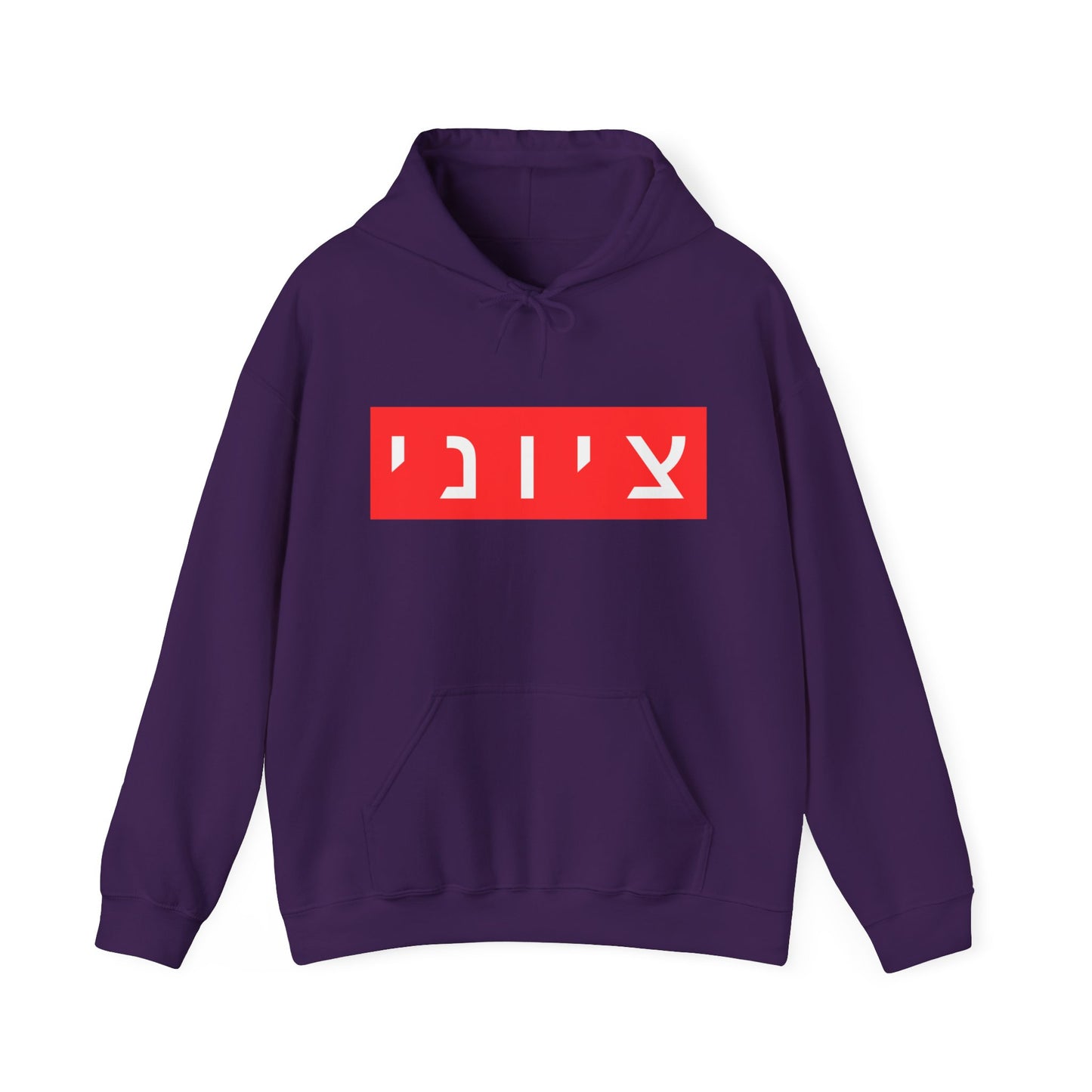 Zionist Hebrew Hoodie (for him)