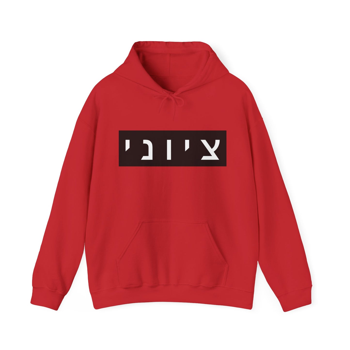 Zionist Hebrew Hoodie (for him)