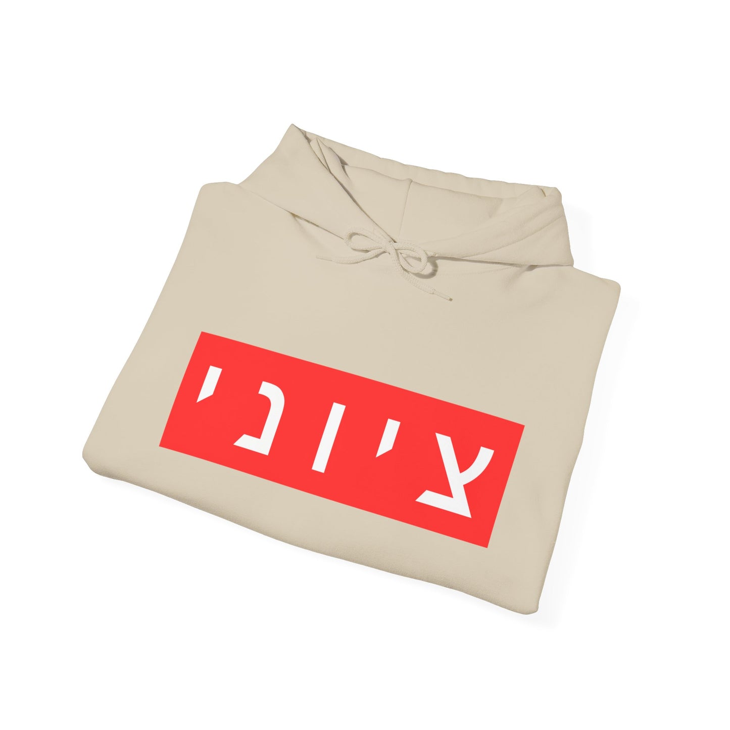 Zionist Hebrew Hoodie (for him)