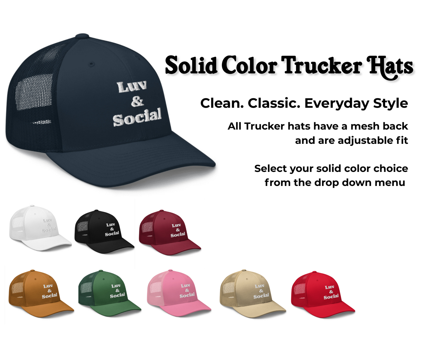 Zionist Hebrew Embroidered Trucker Hat