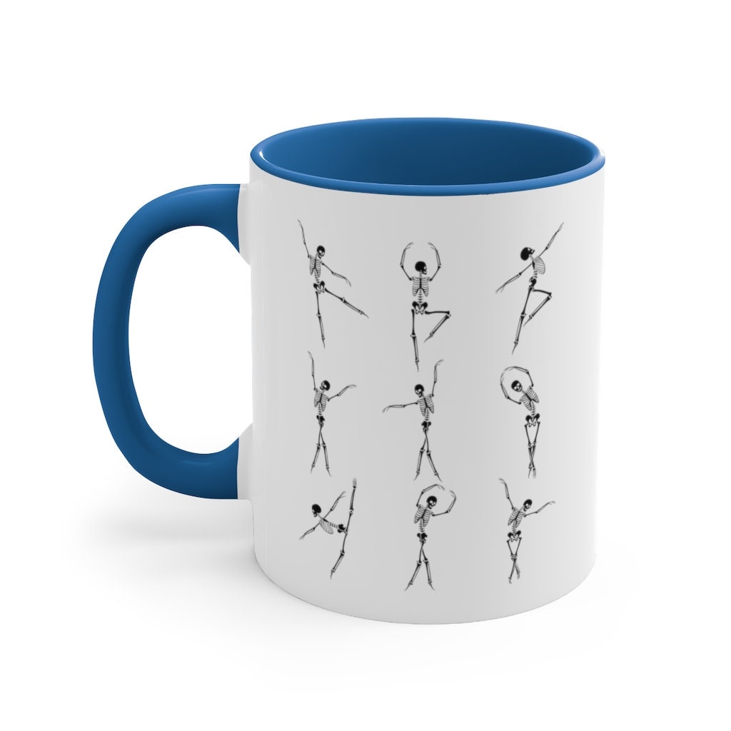 Dancing Skeleton Mug | Skeleton Coffee Mug | Spooky Season Mug | Trick Or Treat Mug | Halloween Coffee Cup | Halloween Mugs | Coffee Lover