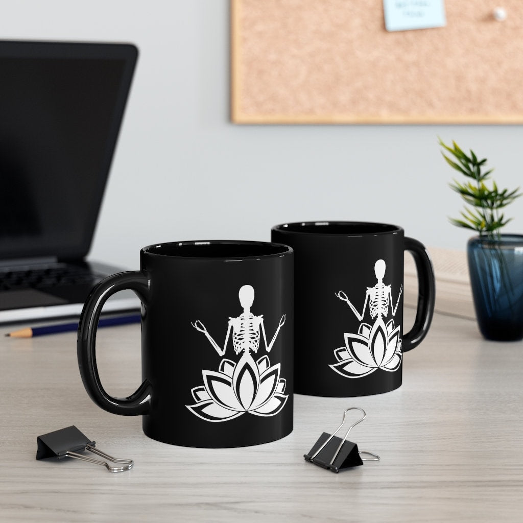 Om Yoga Skeleton Mug