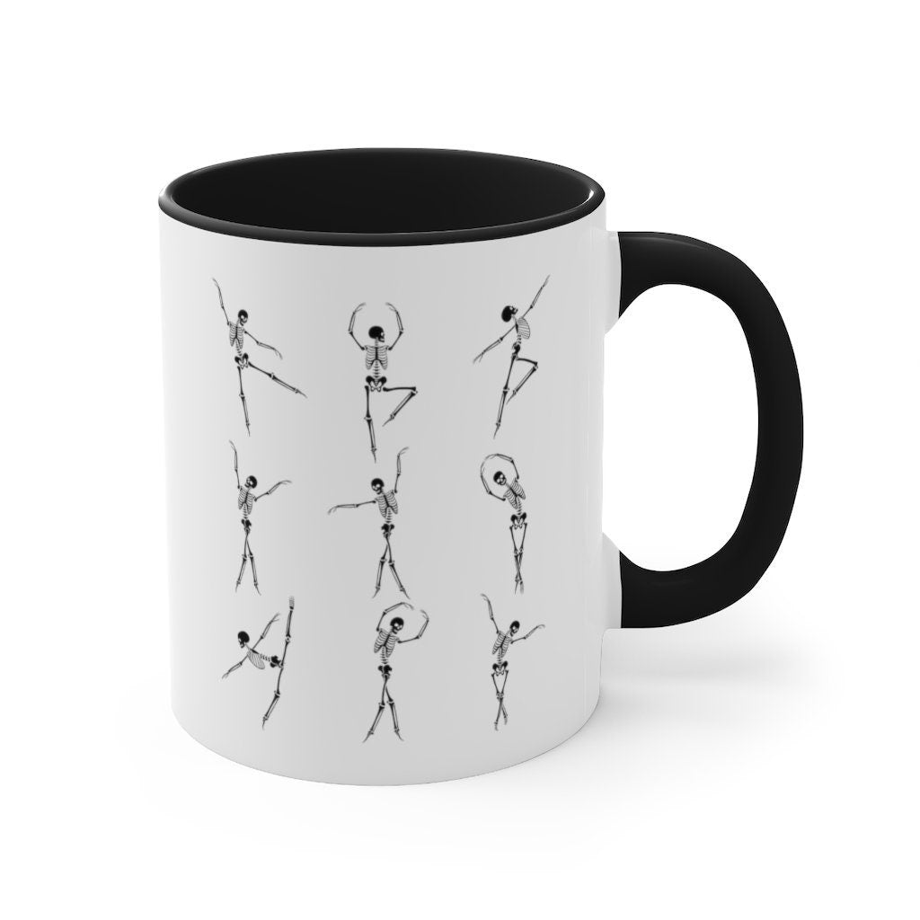 Dancing Skeleton Mug | Skeleton Coffee Mug | Spooky Season Mug | Trick Or Treat Mug | Halloween Coffee Cup | Halloween Mugs | Coffee Lover