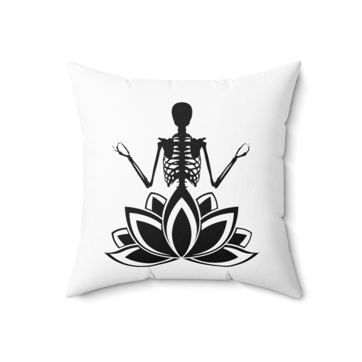Yoga Skeleton Pillow | Halloween Pillow | Halloween Home Decor | Halloween Skeleton Yoga | Spooky Season | Tis The Season | Creepy Pilates