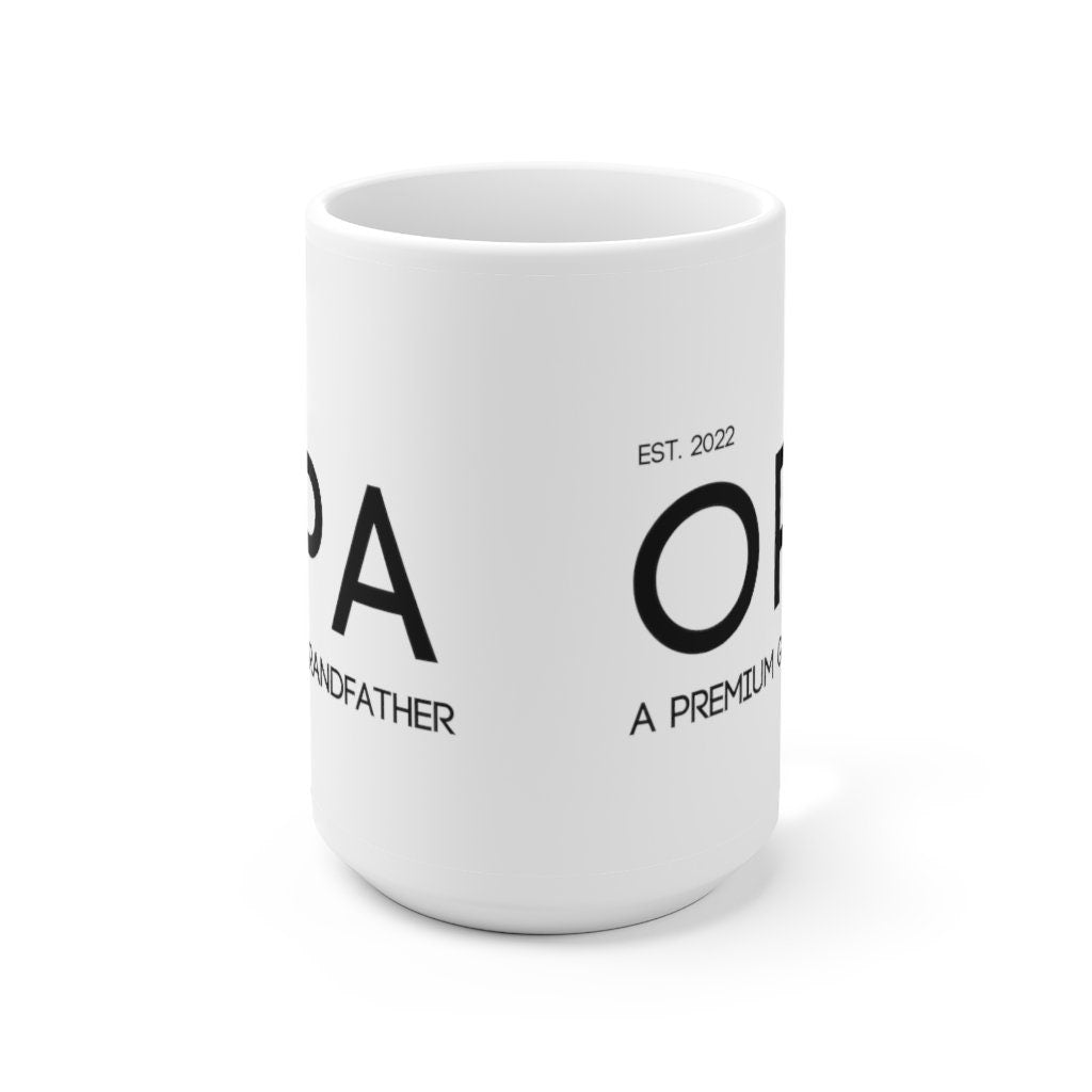 Custom OPA Mug | Custom OMA Mug | Gift for Coffee Addict | Grandparent Gift | Birth Announcement | Pregnancy Announement | Baby Announcement
