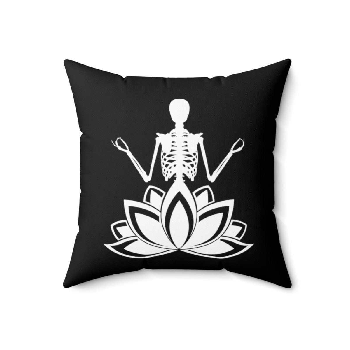 Yoga Skeleton Pillow | Halloween Pillow | Halloween Home Decor | Halloween Skeleton Yoga | Spooky Season | Tis The Season | Pilates Studio