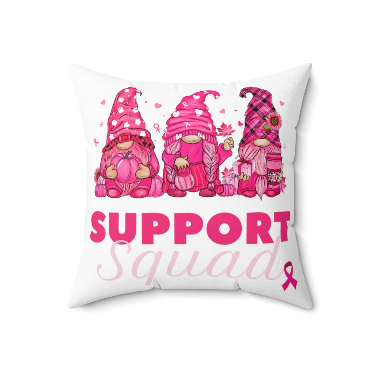 Breast Cancer Gnome Pillow