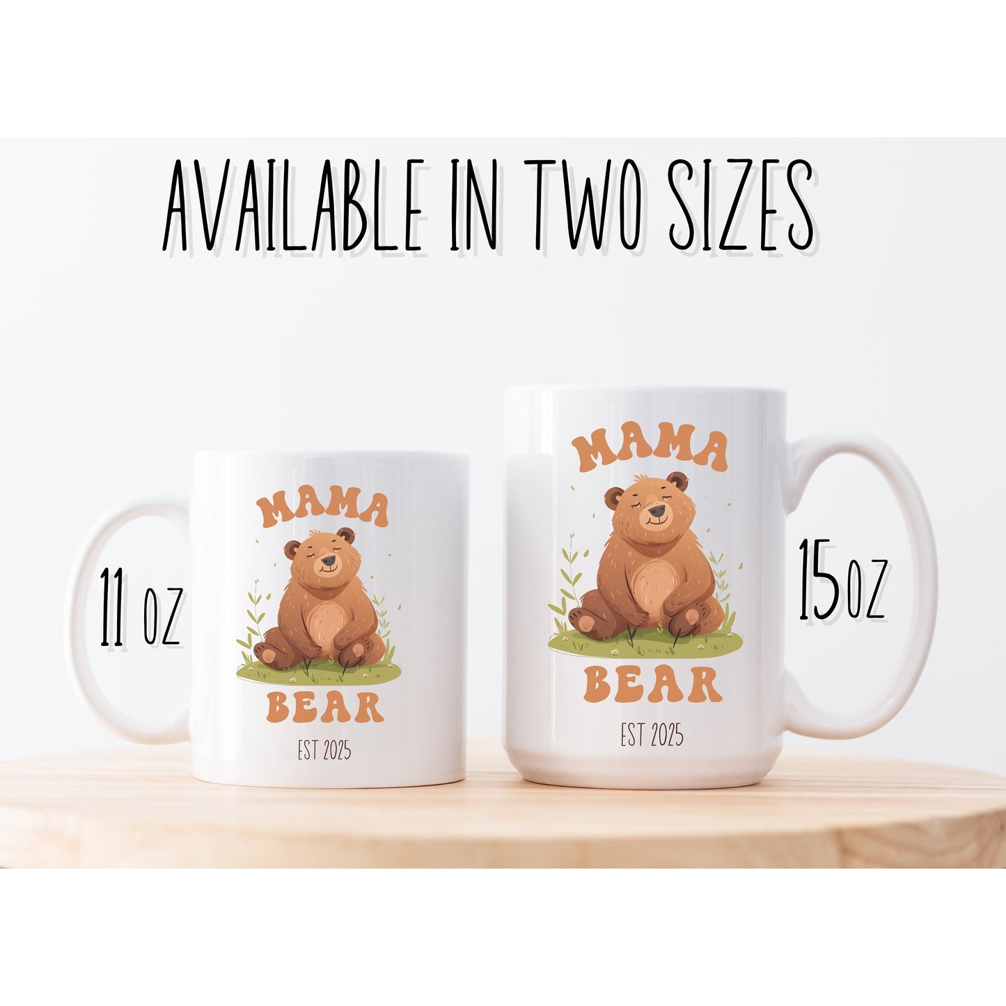 Custom Mama Bear Mug, New Mom Gift, Pregnancy Gift, Baby Shower Gift, 1st Mother’s Day Gift, Mom Birthday Gift, Gift for Mom, New Mom Gift