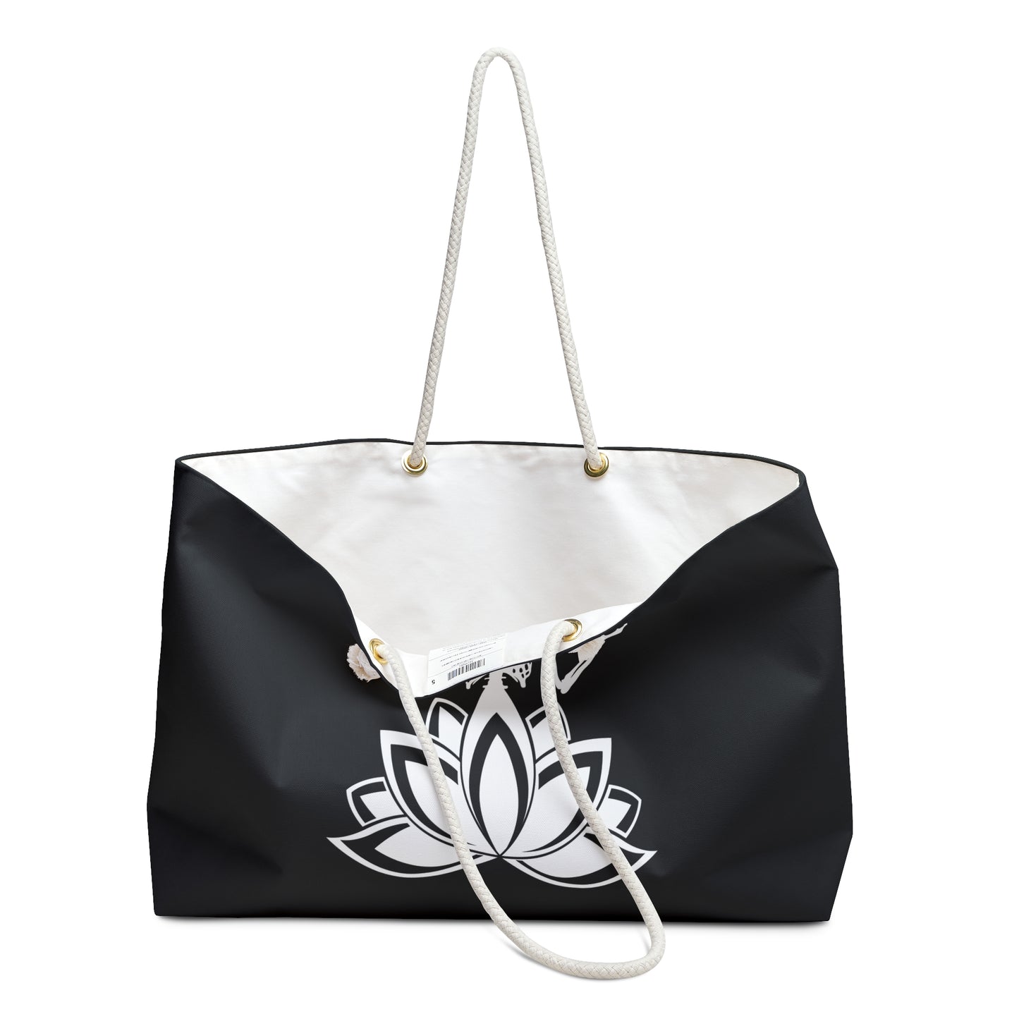 Yoga Skeleton Lotus Tote Bag