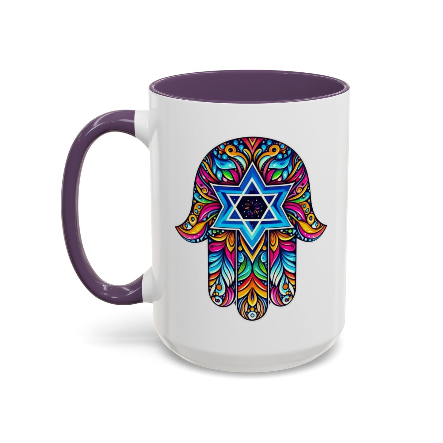 Hamsa Star of David Mug