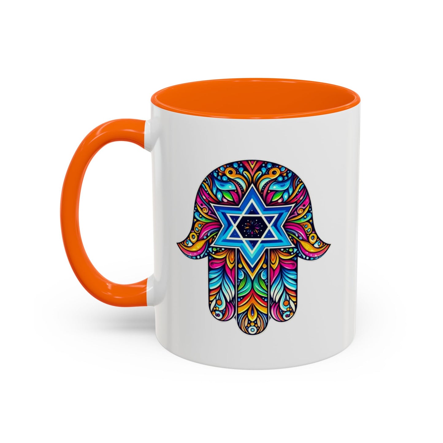 Hamsa Star of David Mug
