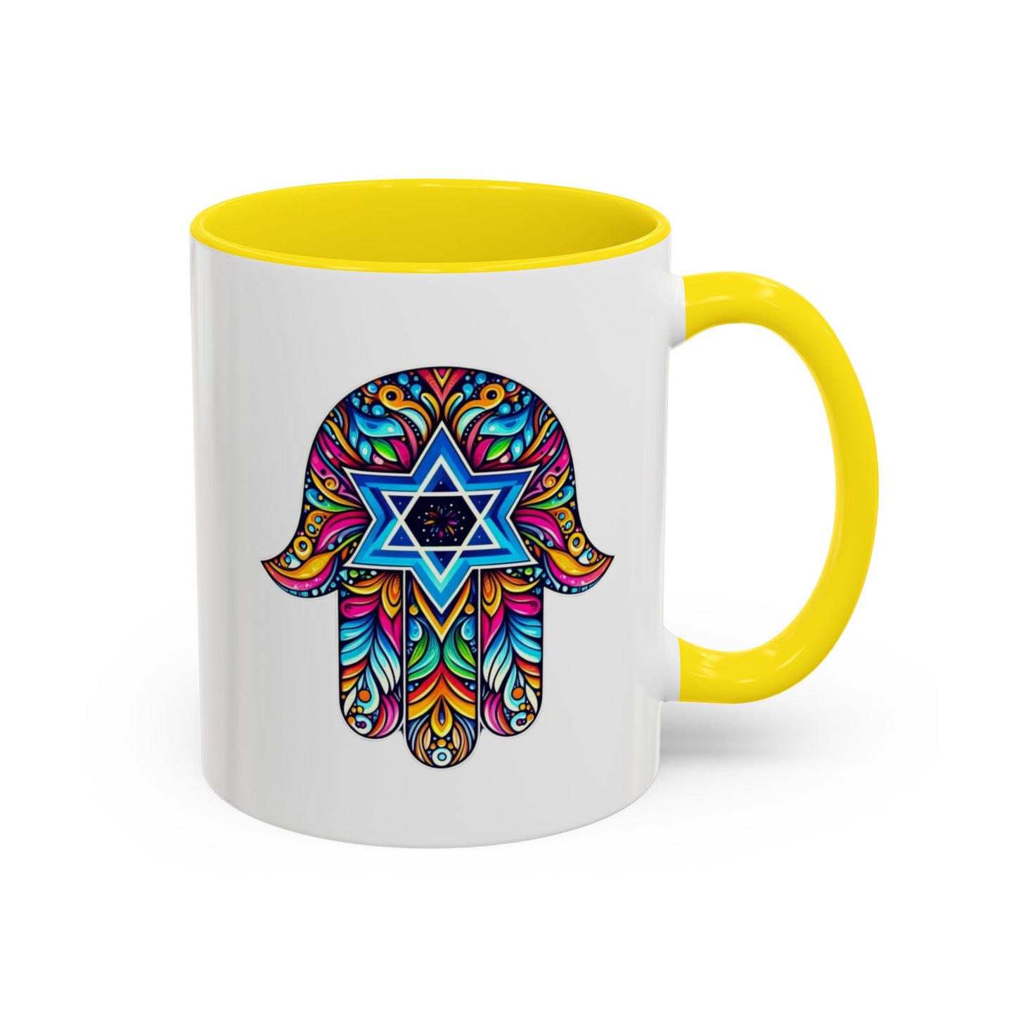 Hamsa Star of David Mug