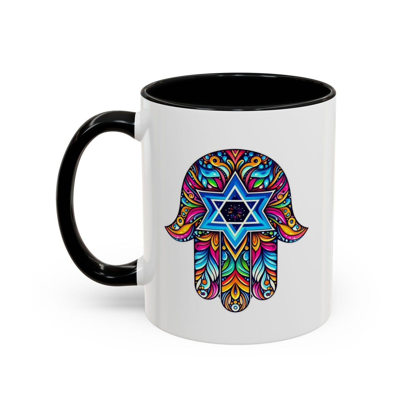 Hamsa Star of David Mug