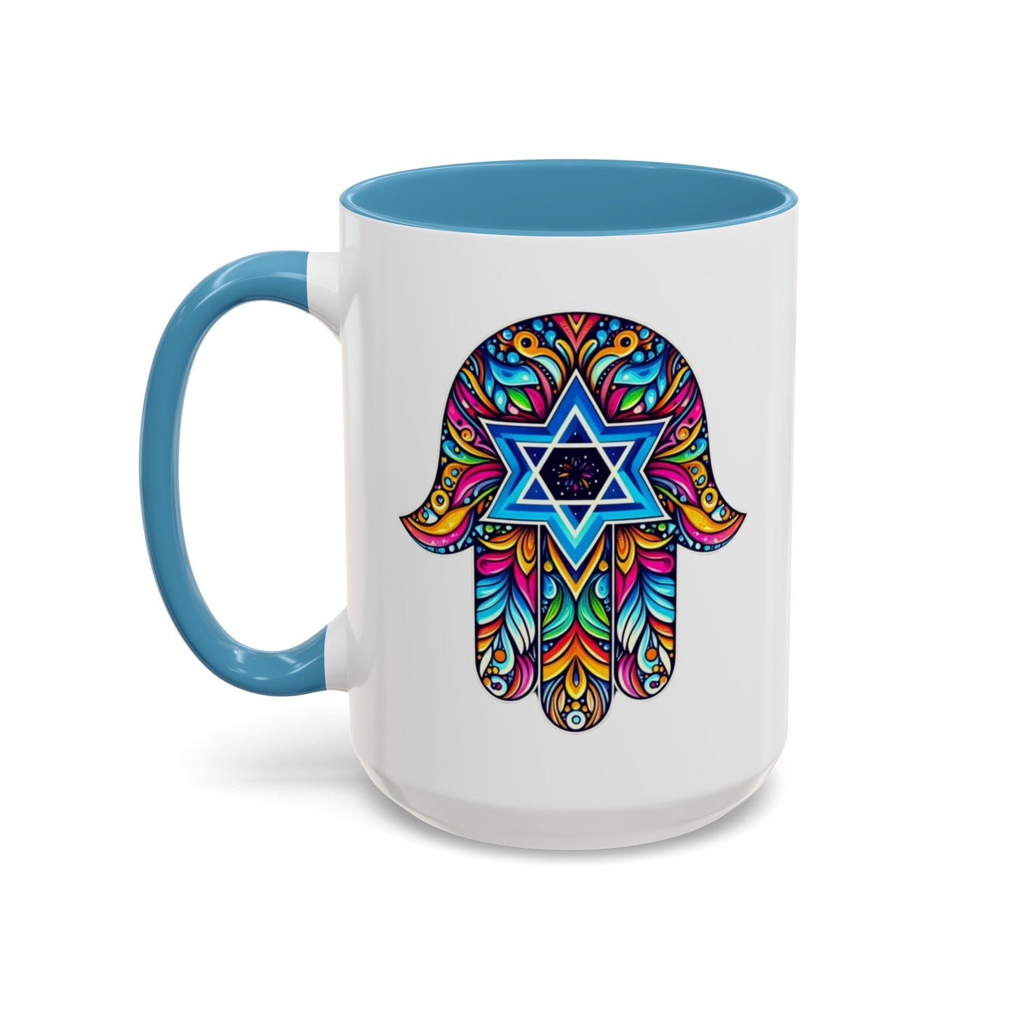 Hamsa Star of David Mug