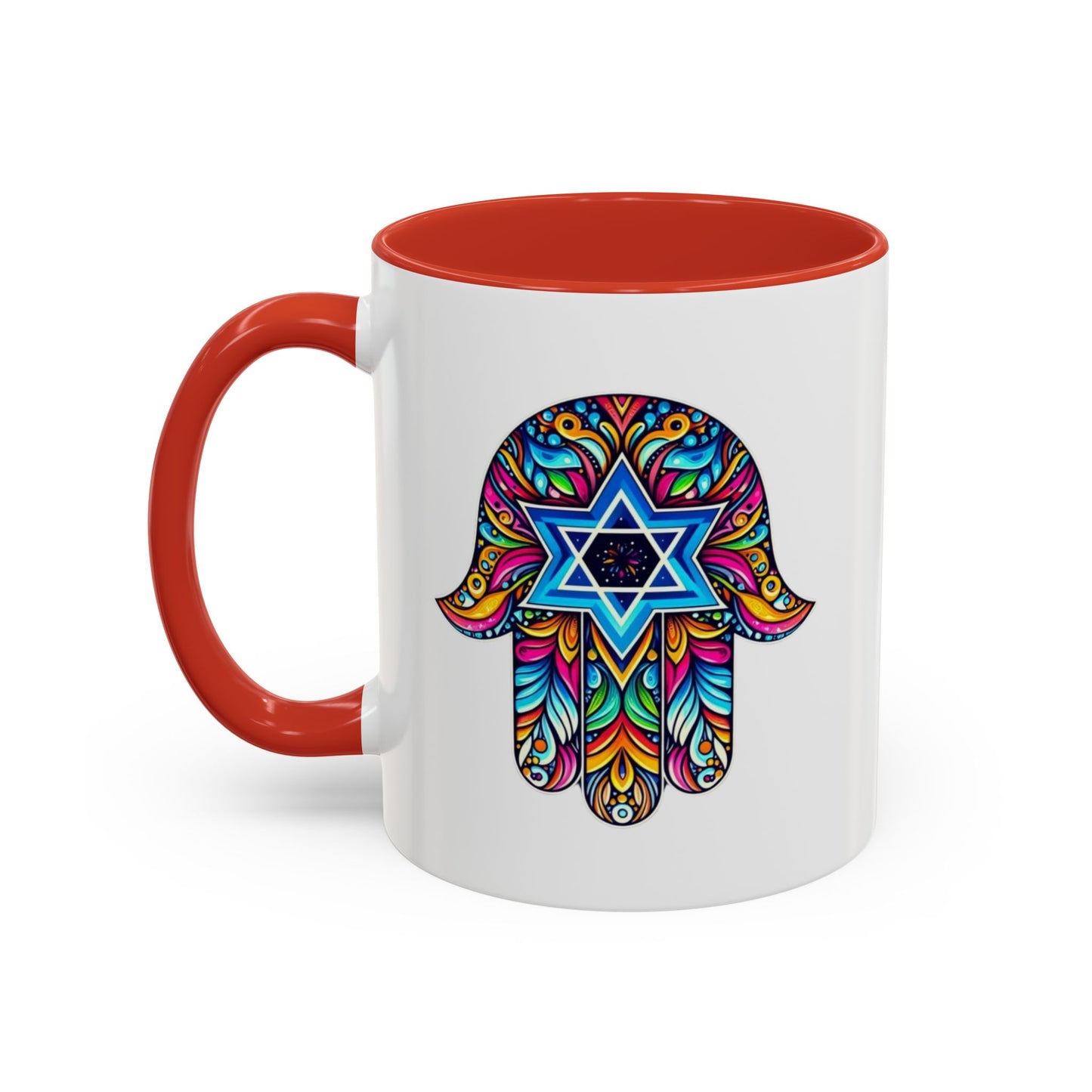Hamsa Star of David Mug