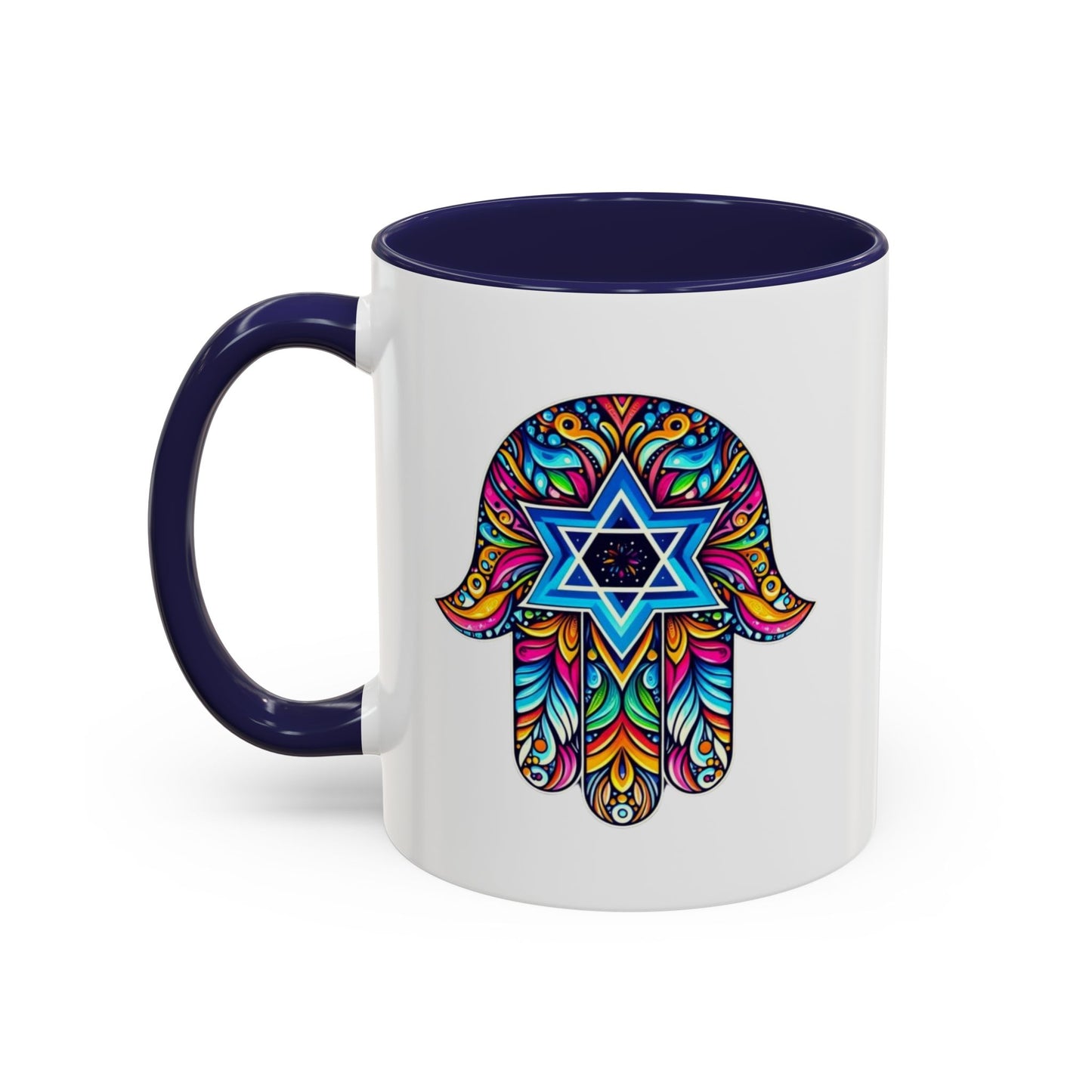 Hamsa Star of David Mug