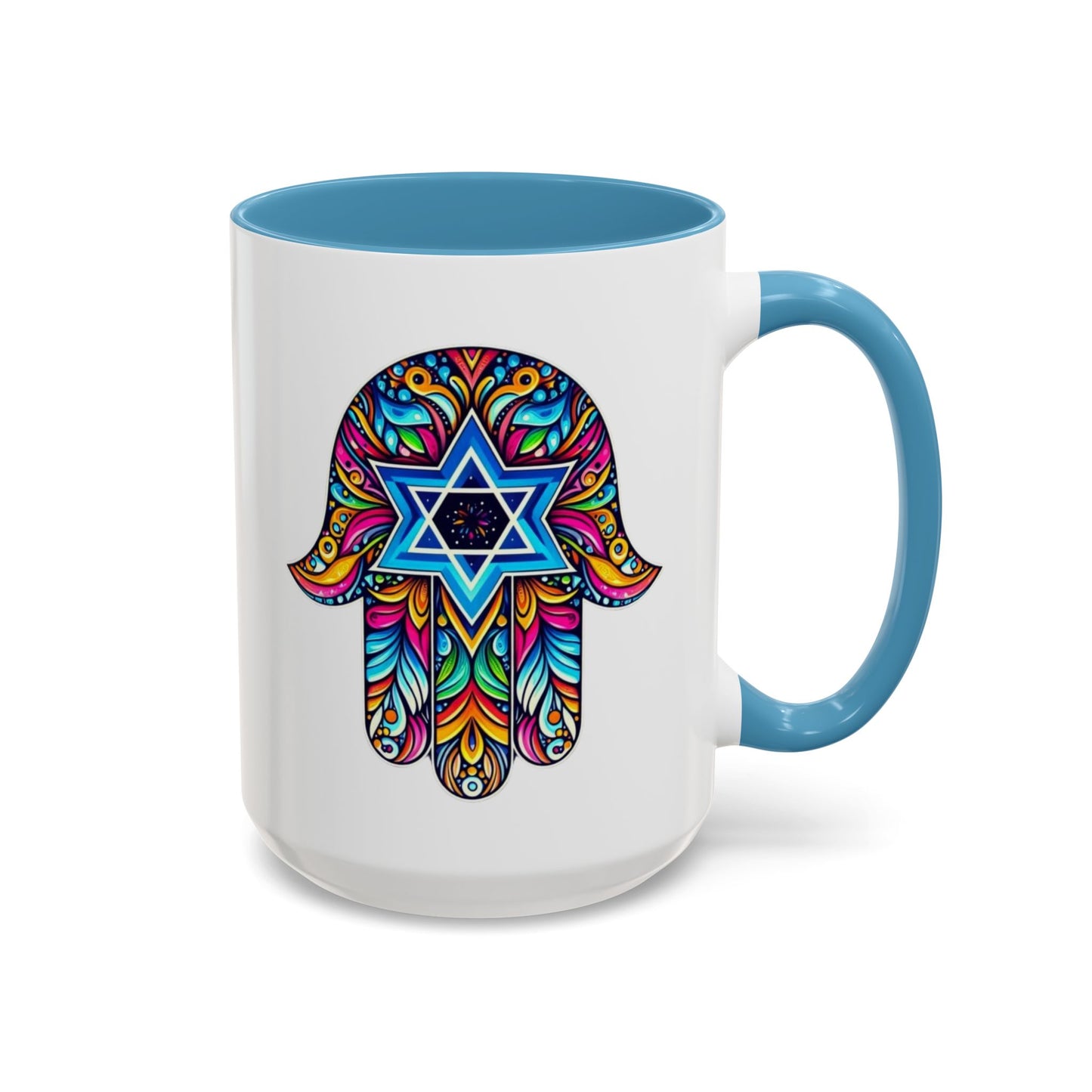 Hamsa Star of David Mug