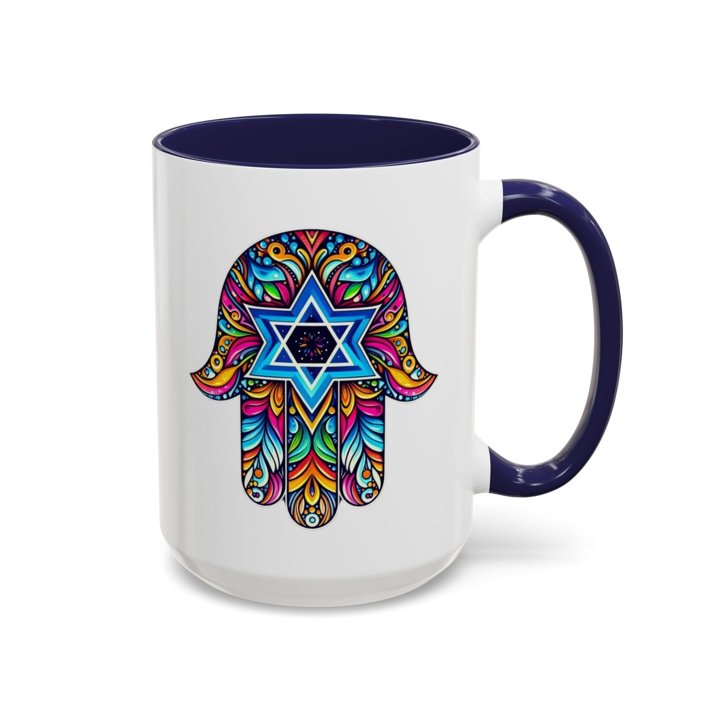 Hamsa Star of David Mug