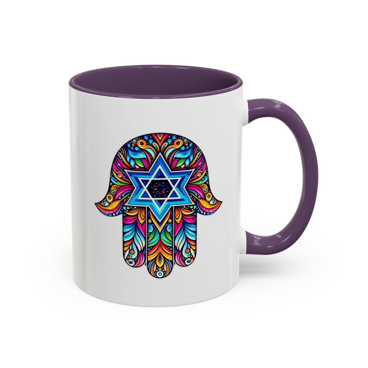 Hamsa Star of David Mug