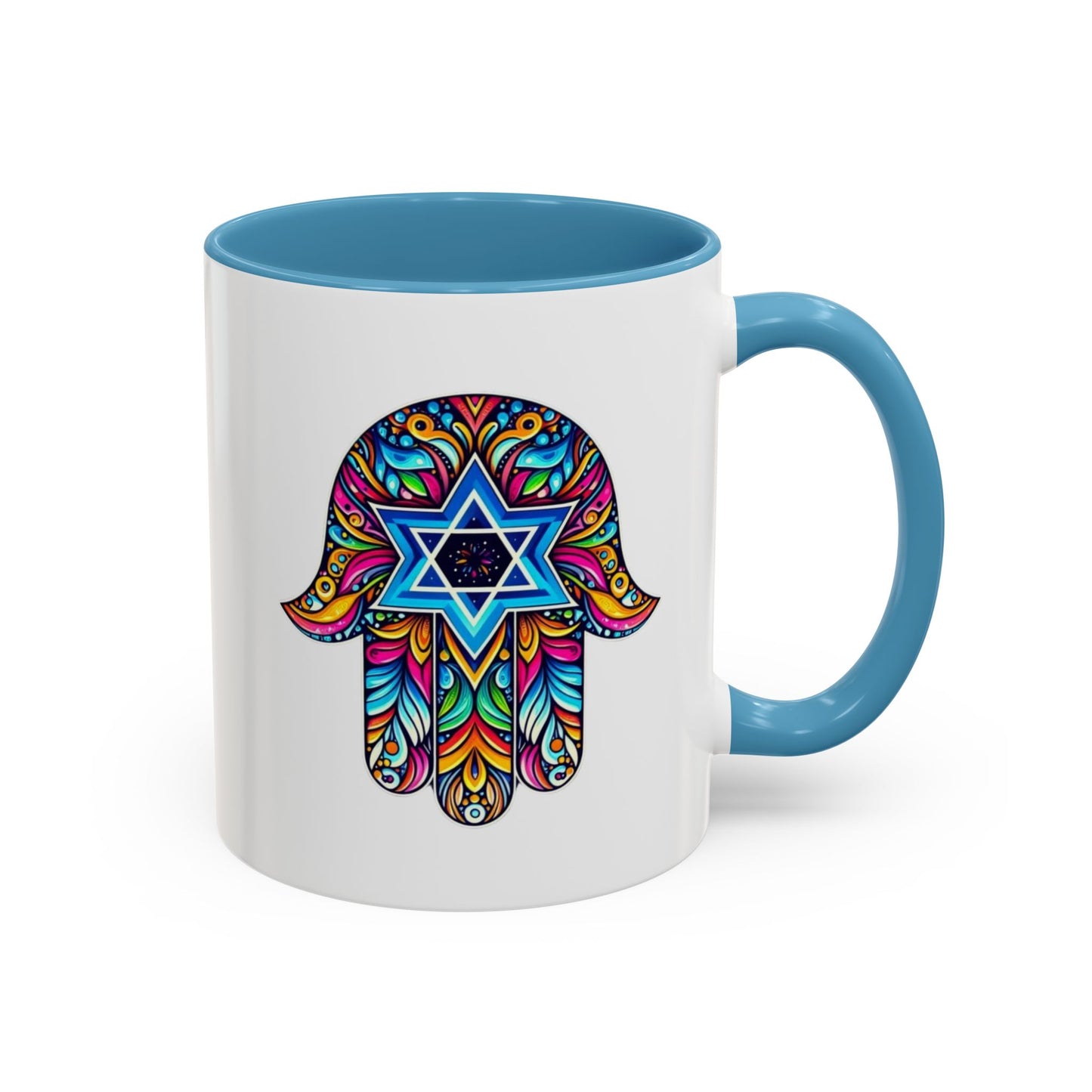 Hamsa Star of David Mug