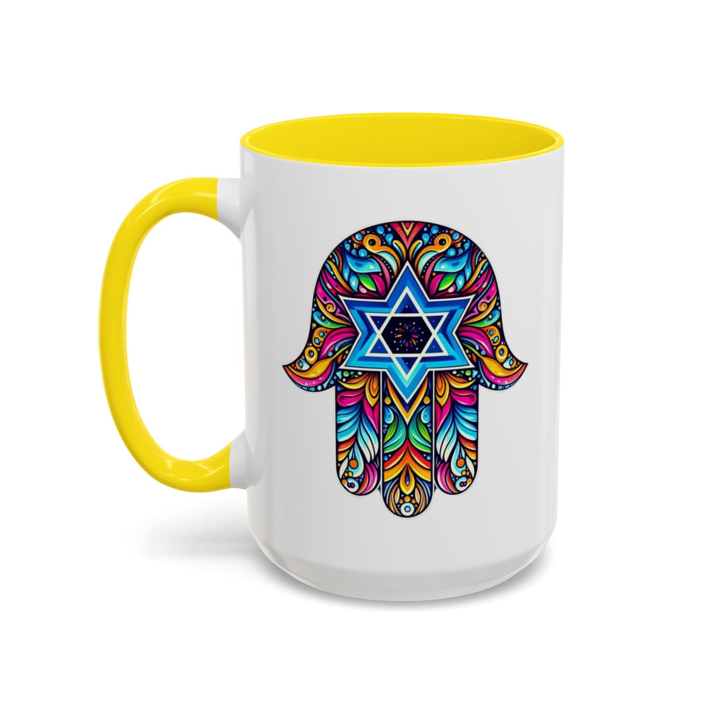 Hamsa Star of David Mug