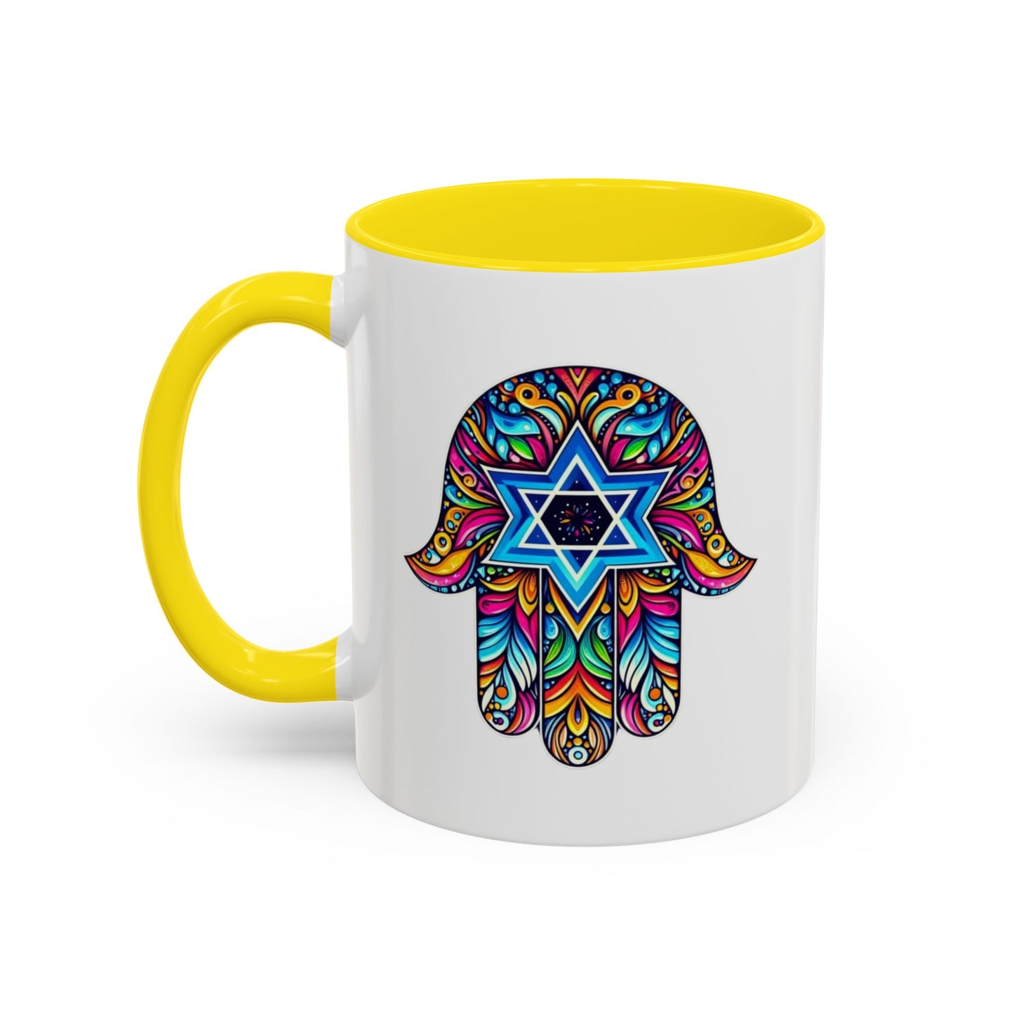 Hamsa Star of David Mug