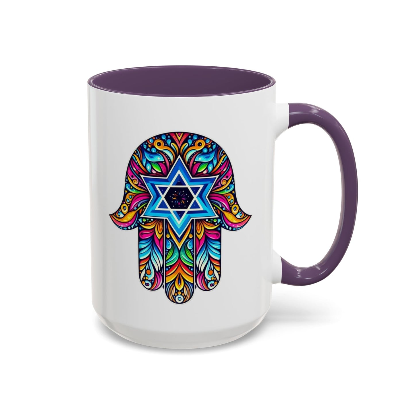 Hamsa Star of David Mug