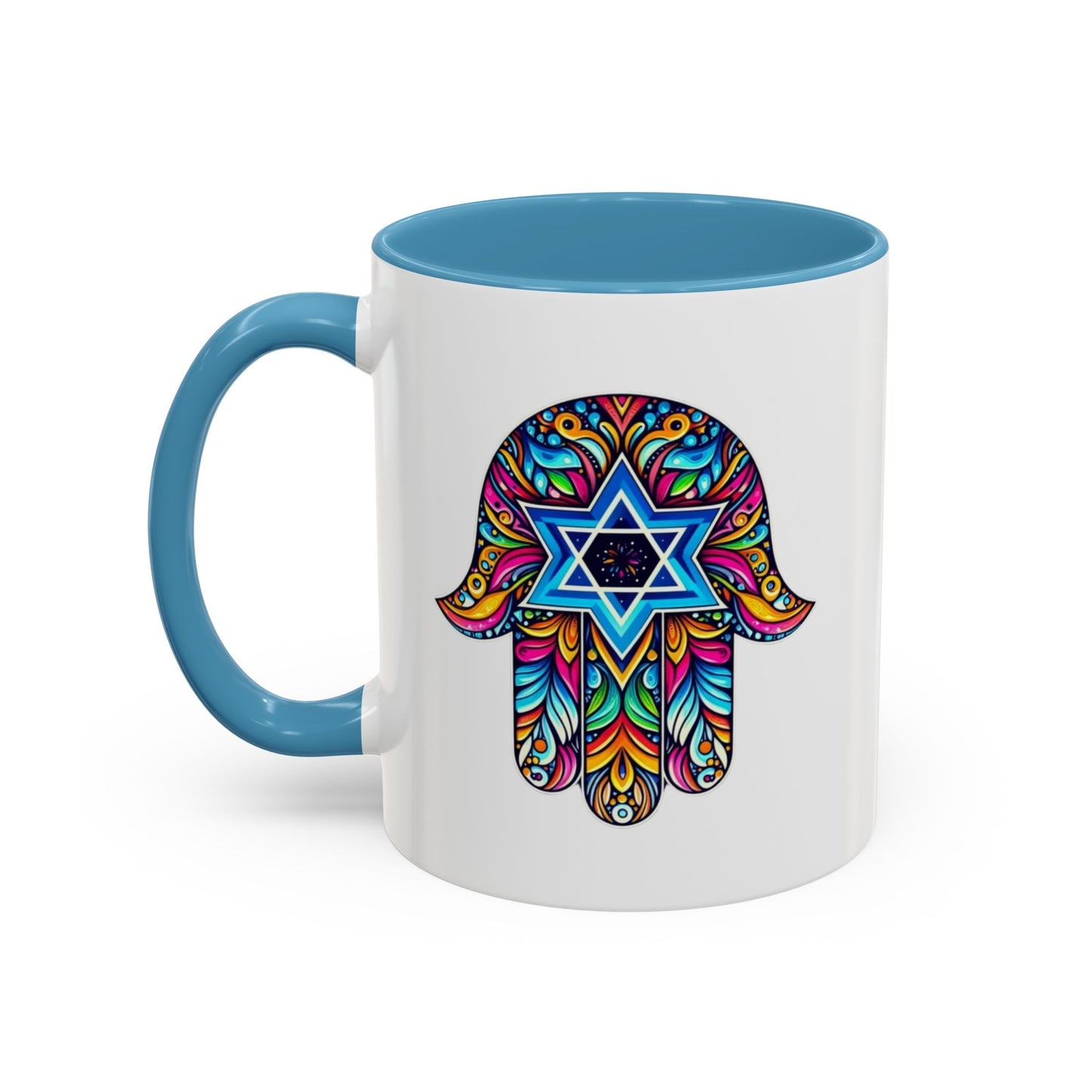 Hamsa Star of David Mug