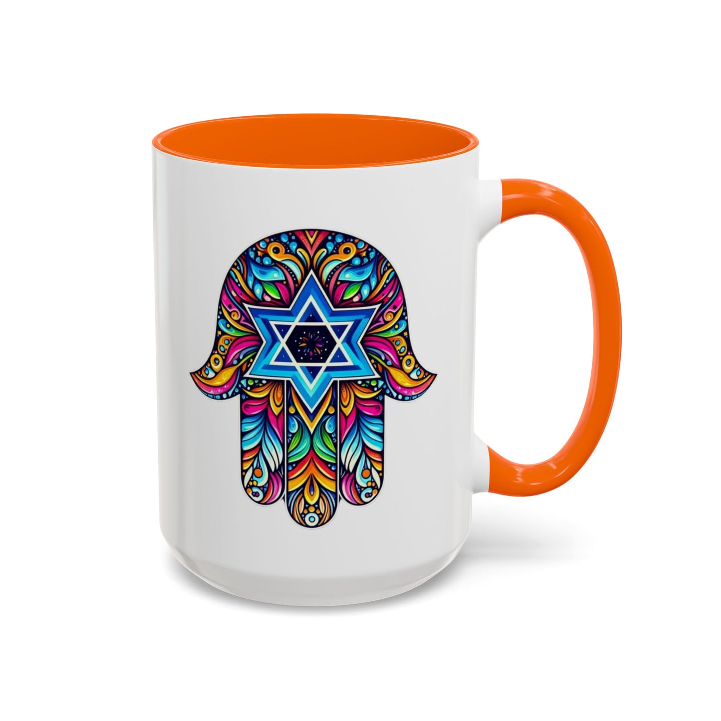 Hamsa Star of David Mug