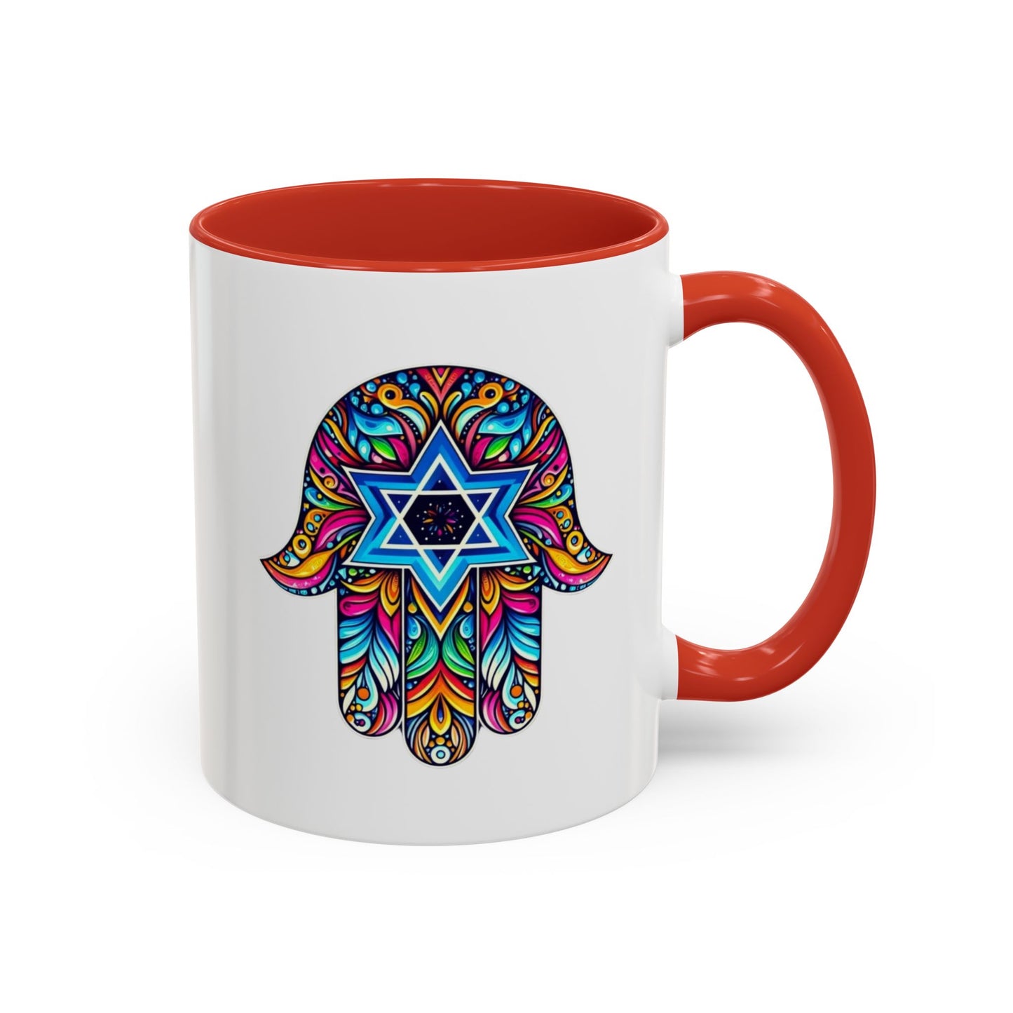 Hamsa Star of David Mug