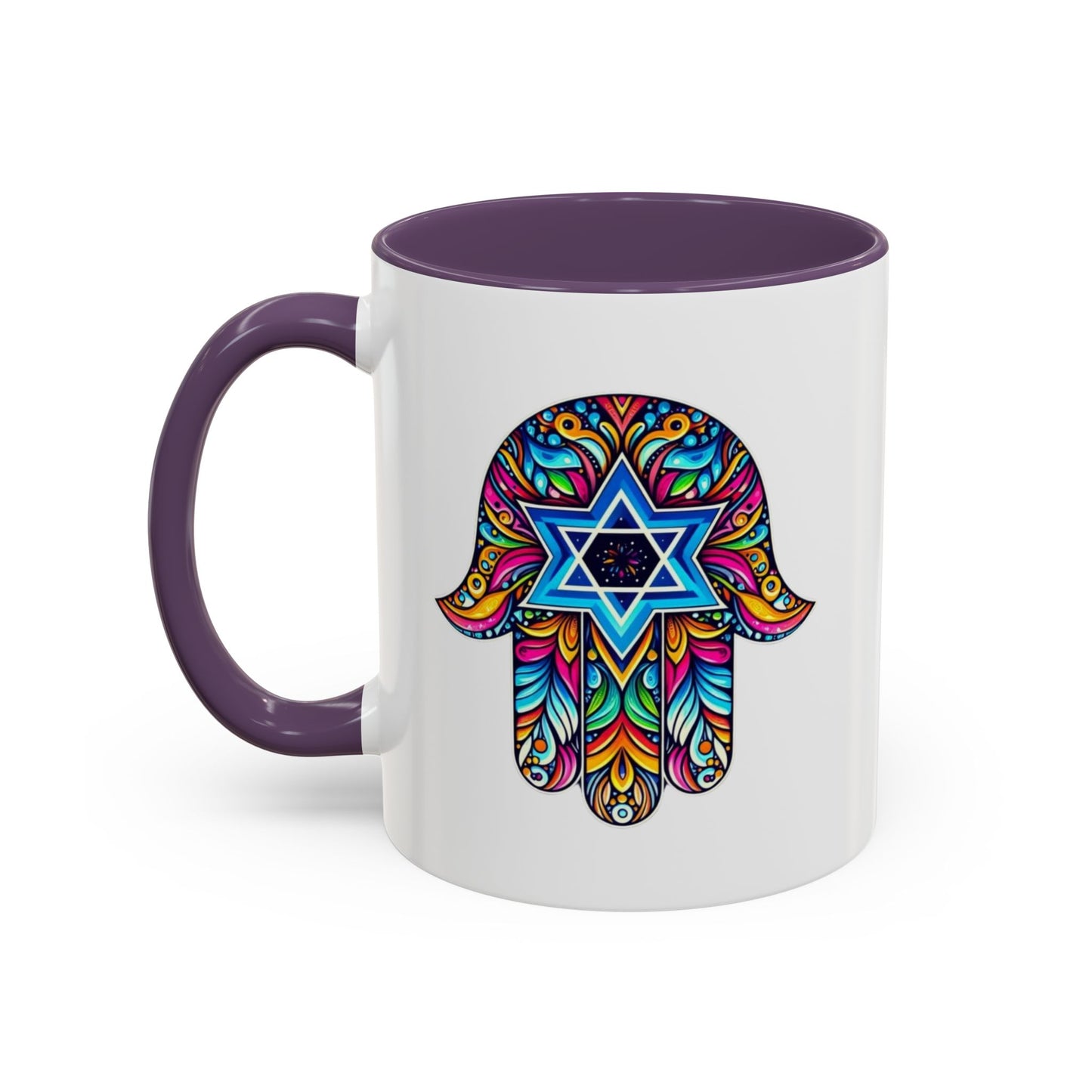 Hamsa Star of David Mug