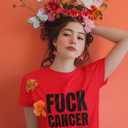 fuck cancer charity shirt, brain cancer, leukemia, lymphoma, non hodgkins, uterine
