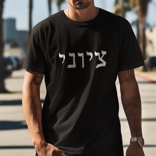 Zionist Hebrew T-shirt 9M (for him)