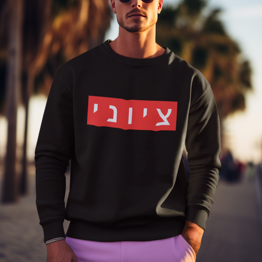 Zionist Hebrew Sweatshirt (for him)