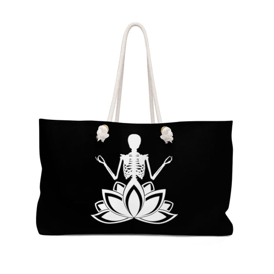 Yoga Skeleton Tote Bag | Skeleton Bag | Spooky Season Bag | Gift For Halloween | Budda Bag | Halloween Eco Tote | Skeleton Lotus