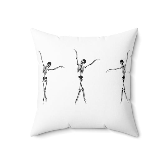 Dancing Skeleton Pillow | Halloween Pillow | Halloween Home Decor | Ballet Skeleton | Spooky Season | Tis The Season | Creepy Ballet Dancers