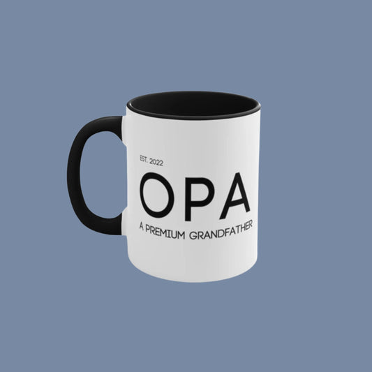 Custom OPA Mug | Custom OMA Mug | Custom Grandparent Gift | Custom Birth Announcement | Pregnancy Announcement | Baby Announcement