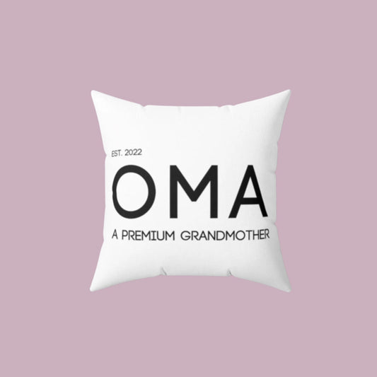 Custom OMA Pillow and Cover | Custom OPa Pillow | Custom Grandparent Gift | Baby Announcement | Birth Announcement | Pregnancy Announcement