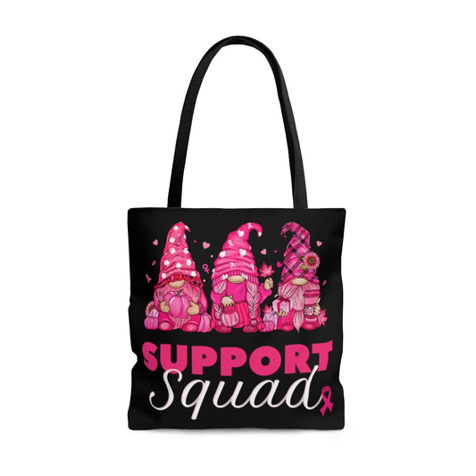 Breast Cancer Tote | Breast Cancer Bag | Gift for Cancer | Fuck Cancer | Just Cure It | Pink October | Pink Gnome Bag | Cancer Gnome